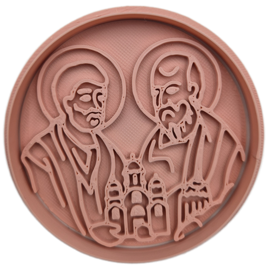 Ausstechform für den Slava-Kuchen – Heilige Apostel Petrus und Paulus (Petrovdan)