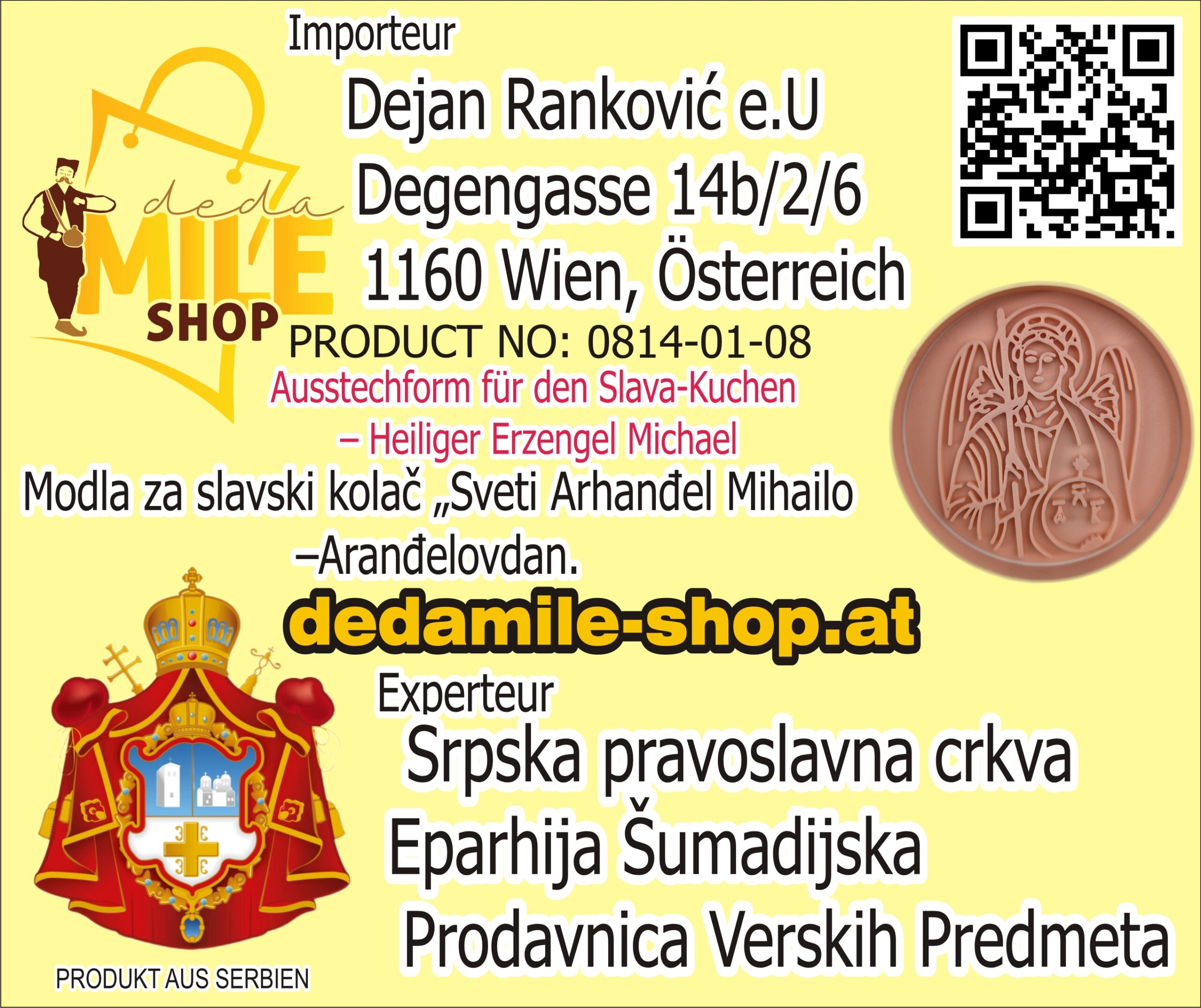 Ausstechform für den Slava-Kuchen – Heiliger Erzengel Michael - Image 2